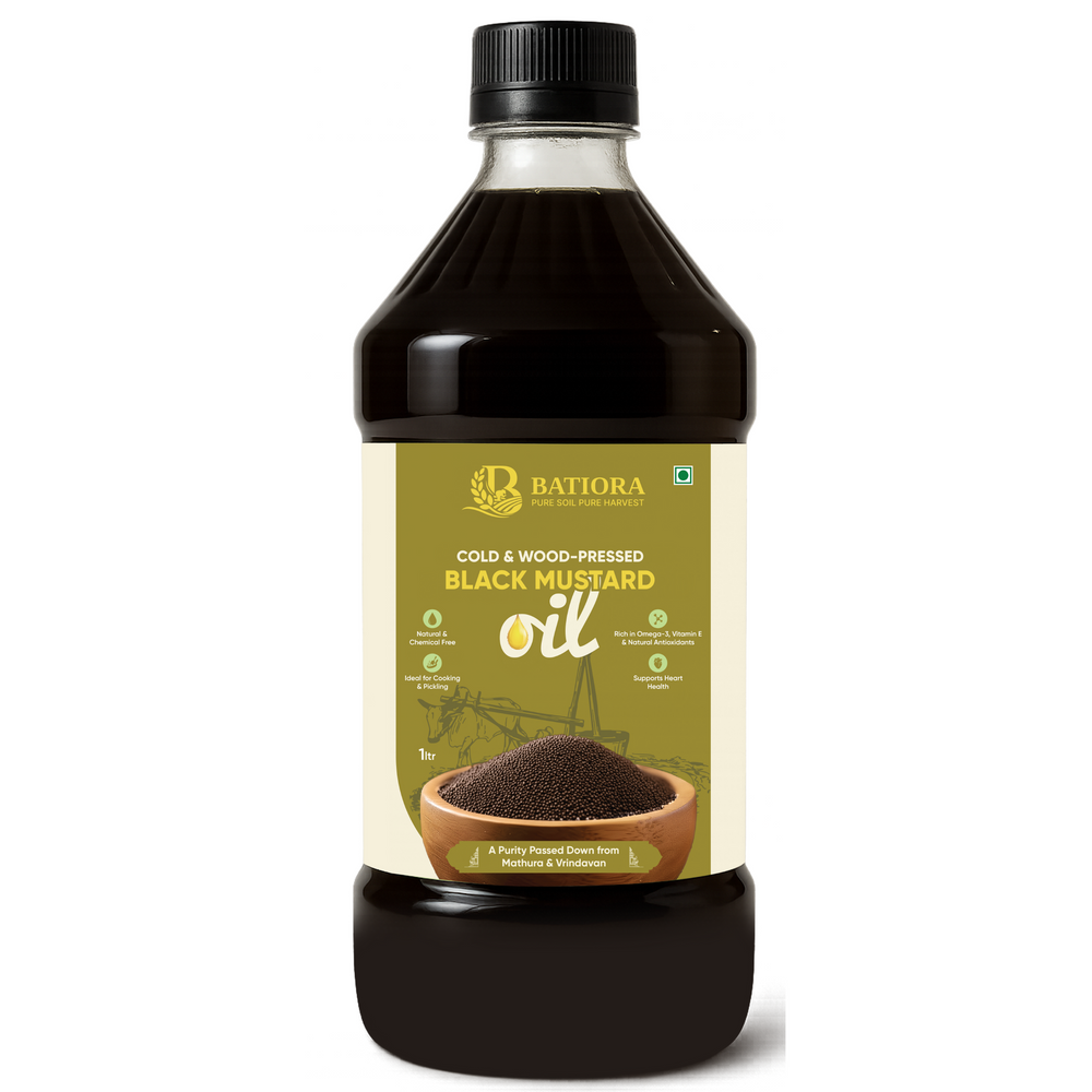 Cold & Wood-Pressed Black Mustard Oil