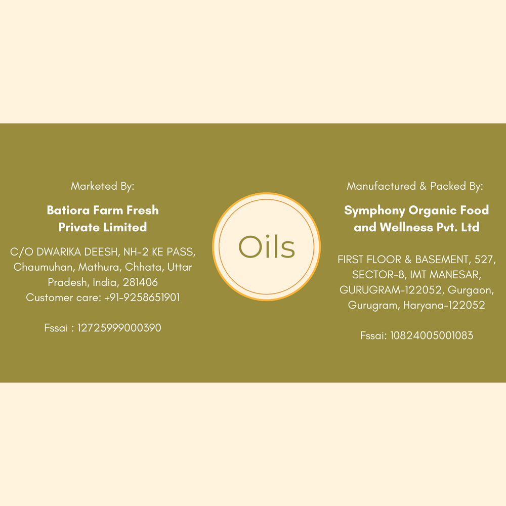 Cold & Wood - Pressed Black Mustard Oil