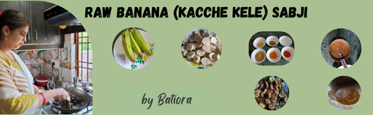 🍌 Raw Banana (Kacche Kele) Sabji Recipe 🌿