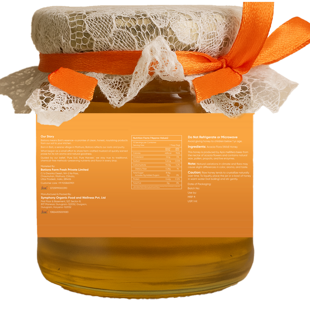 Acacia Honey - Natural and Unprocessed Forest Honey
