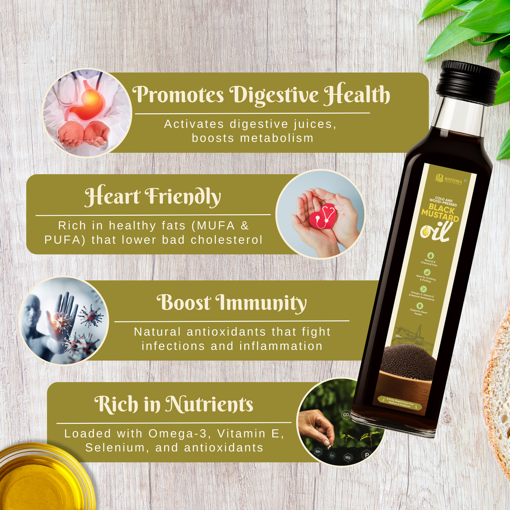 Cold & Wood-Pressed Black Mustard Oil