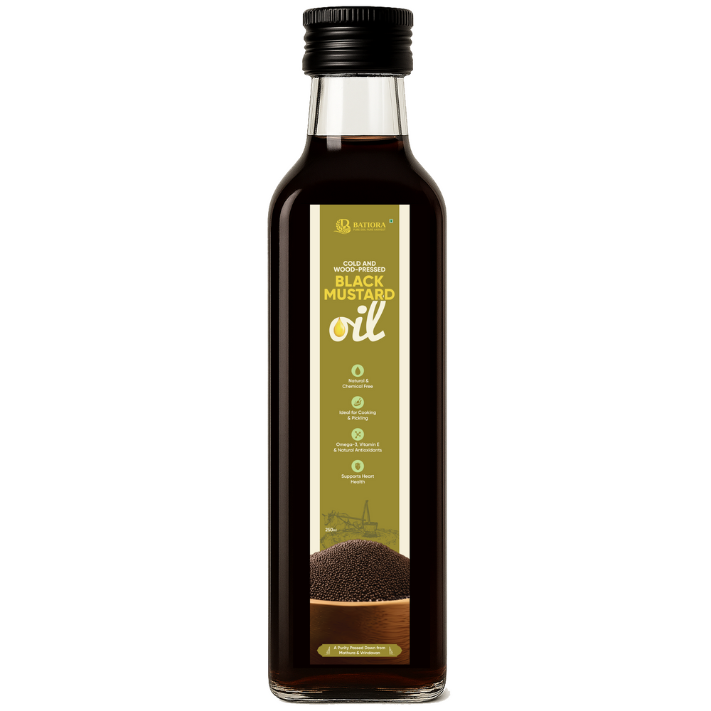 Cold & Wood-Pressed Black Mustard Oil