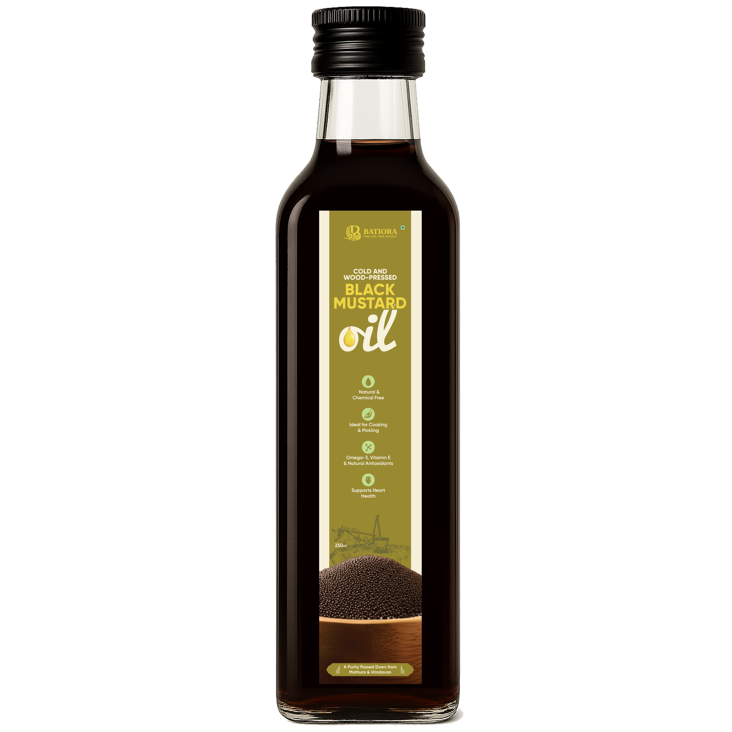 Cold & Wood-Pressed Black Mustard Oil