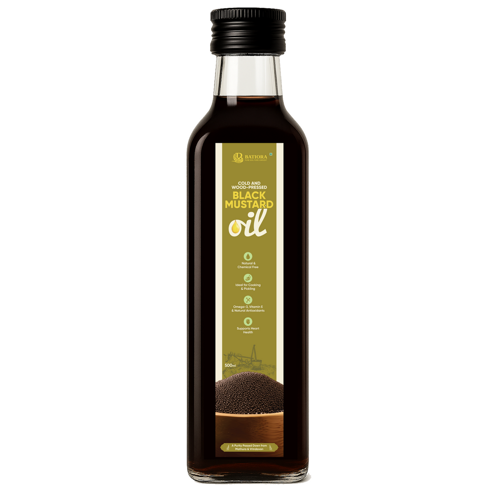 Cold & Wood-Pressed Black Mustard Oil