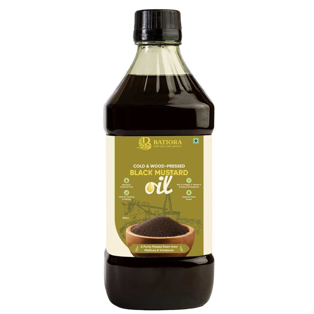 Cold & Wood-Pressed Black Mustard Oil