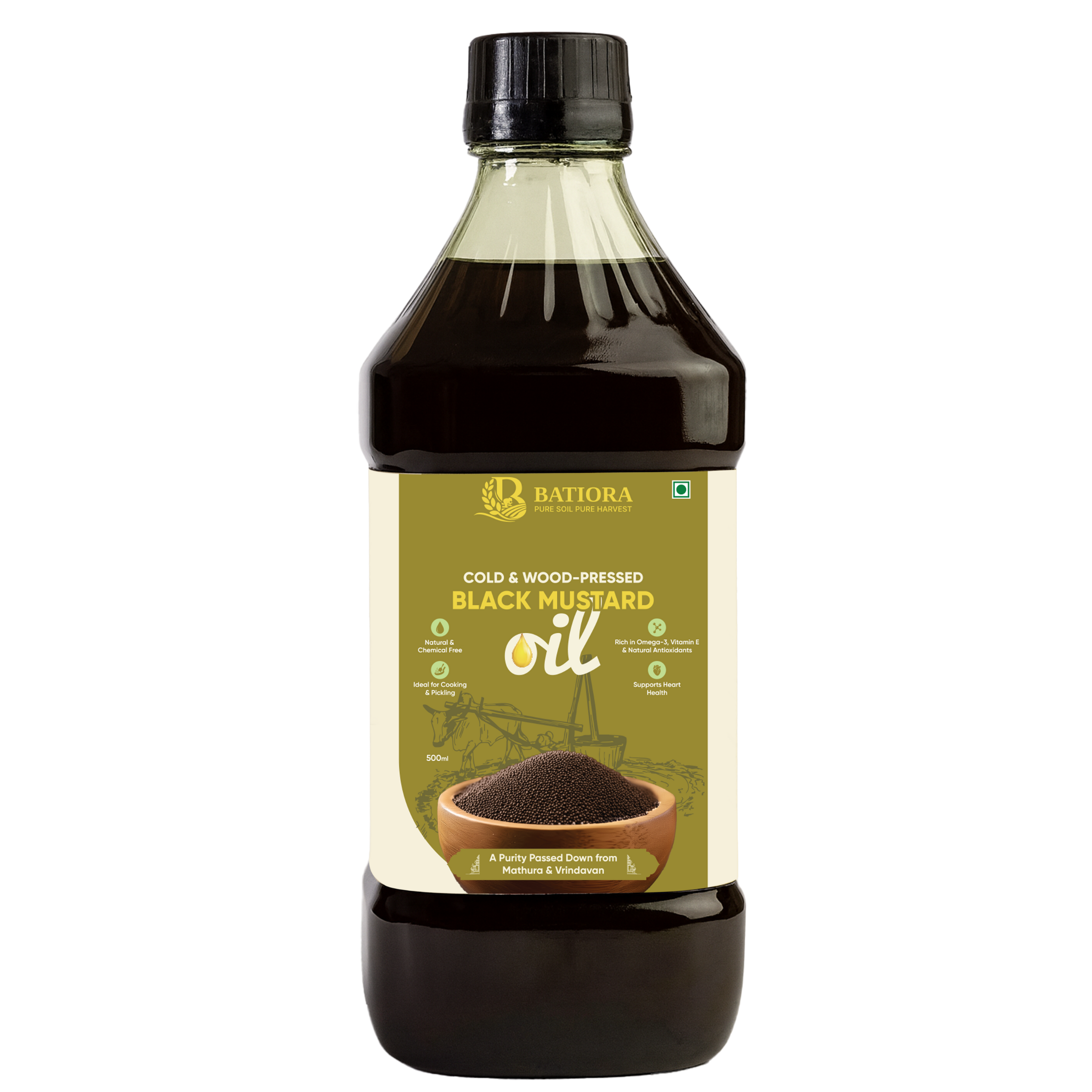 Cold & Wood-Pressed Black Mustard Oil