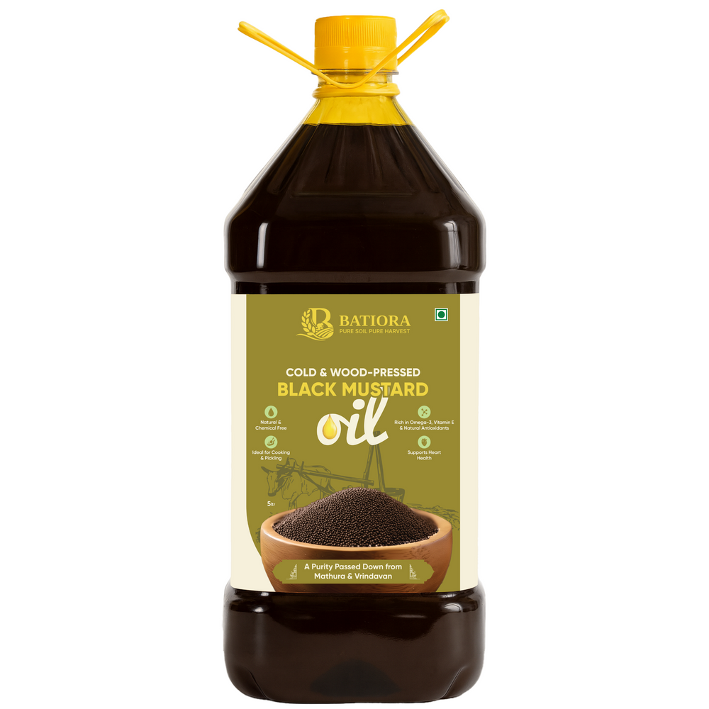 Cold & Wood-Pressed Black Mustard Oil
