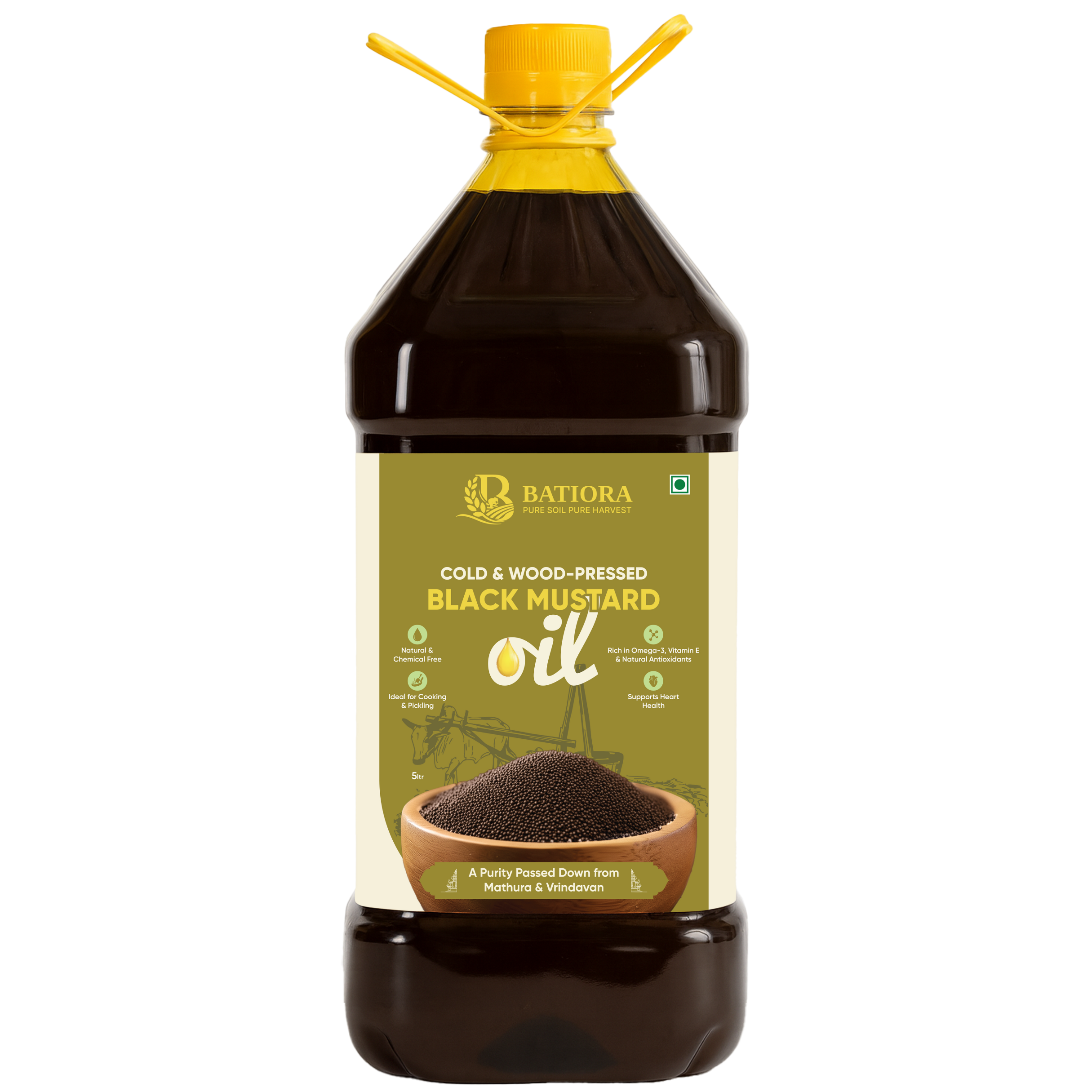 Cold & Wood-Pressed Black Mustard Oil