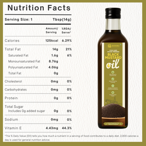 Cold & Wood-Pressed Black Mustard Oil – 500 ml (Plastic Bottle)